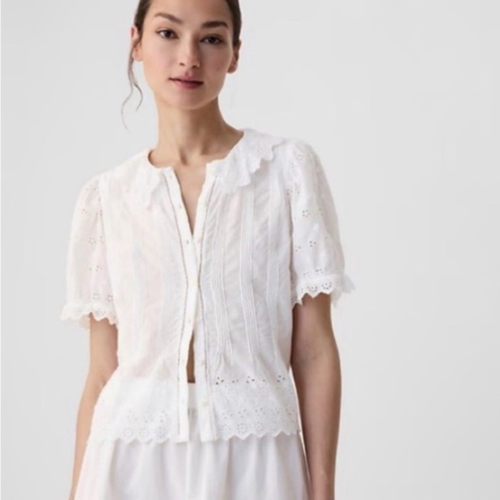 NWT never worn gap x doen cropped eyelet top